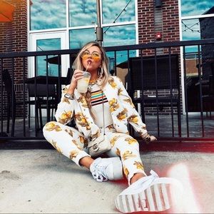 Lemon jacket and jeans set